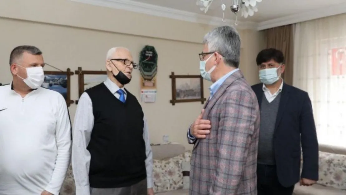 Ellibeş'ten Efsane Muhtara vefa ziyareti
