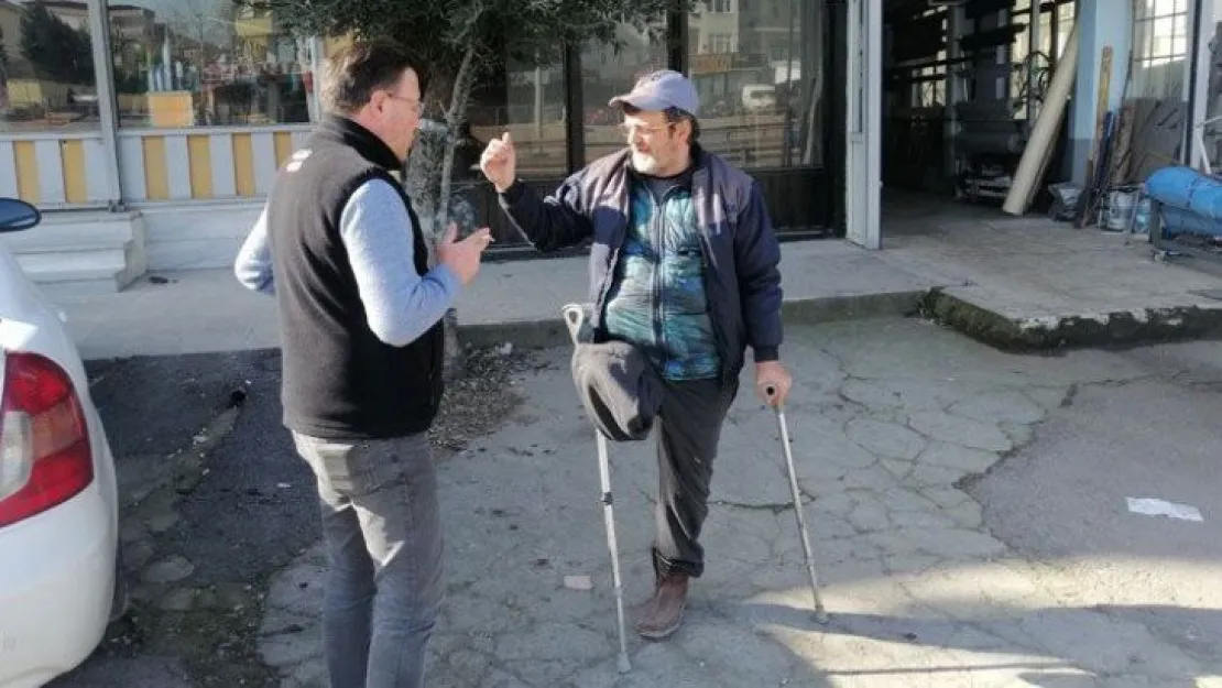 Engelli adamın motorunu çaldılar!