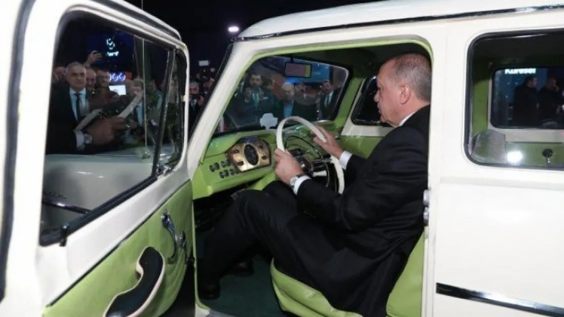 Erdoğan ilk yerli otonun direksiyonuna geçti