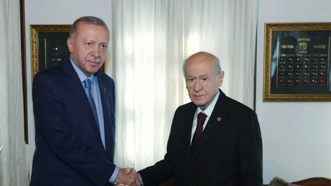 Erdoğan,  MHP Lideri Bahçeli ile bir araya geldi