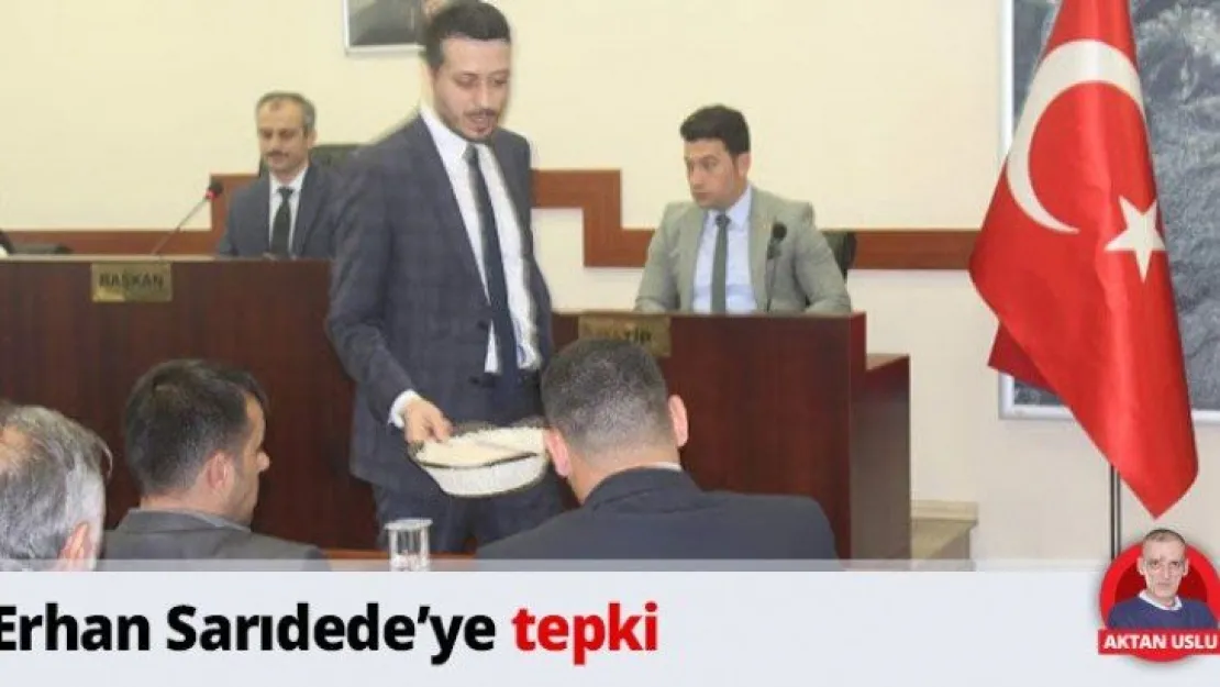 Erhan Sarıdede'ye tepki