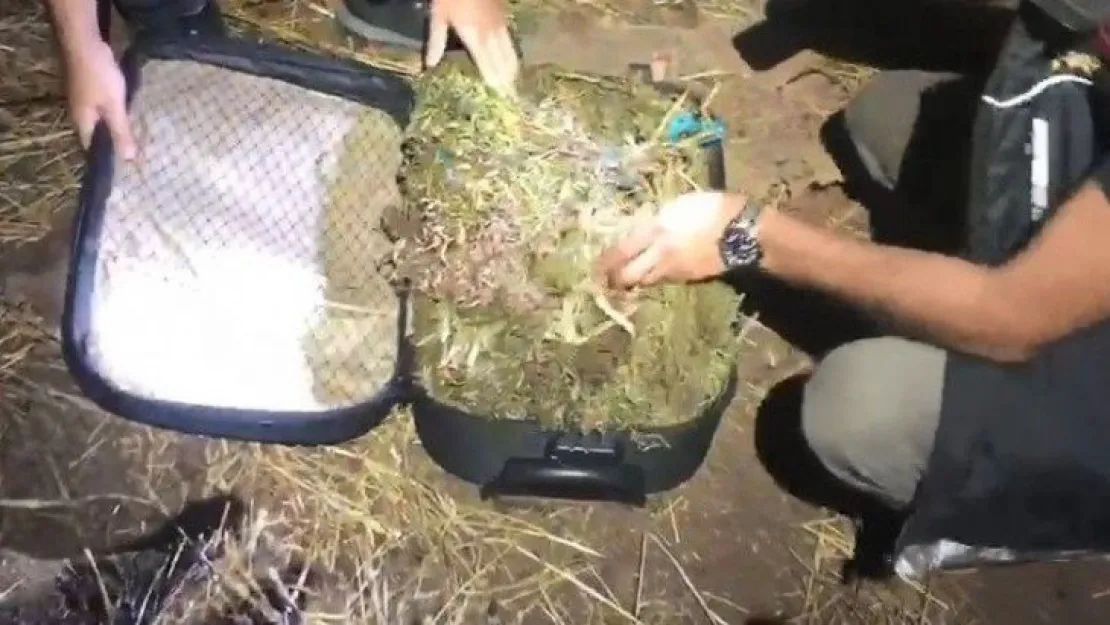 Evin samanlığında 7 kilo 78 gram esrar yakalandı