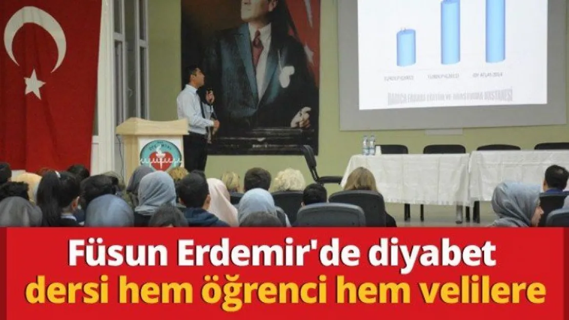 Füsun Erdemir'de diyabet dersi hem öğrenci hem velilere