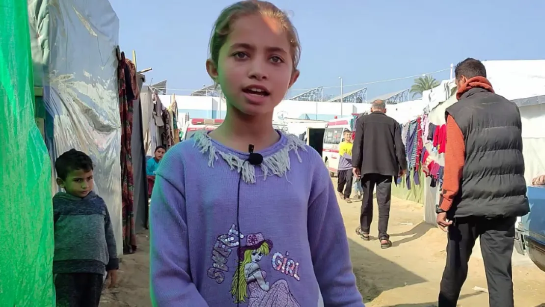 Küçük kız Gazze'den seslendi