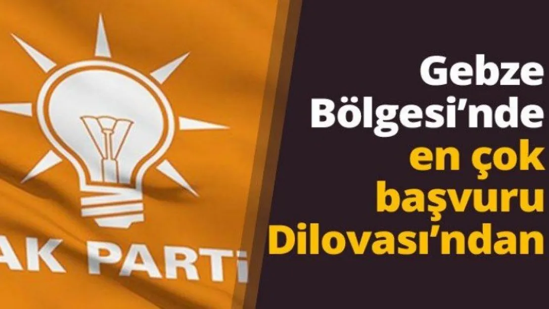 Gebze Bölgesi'nde en çok başvuru Dilovası'ndan