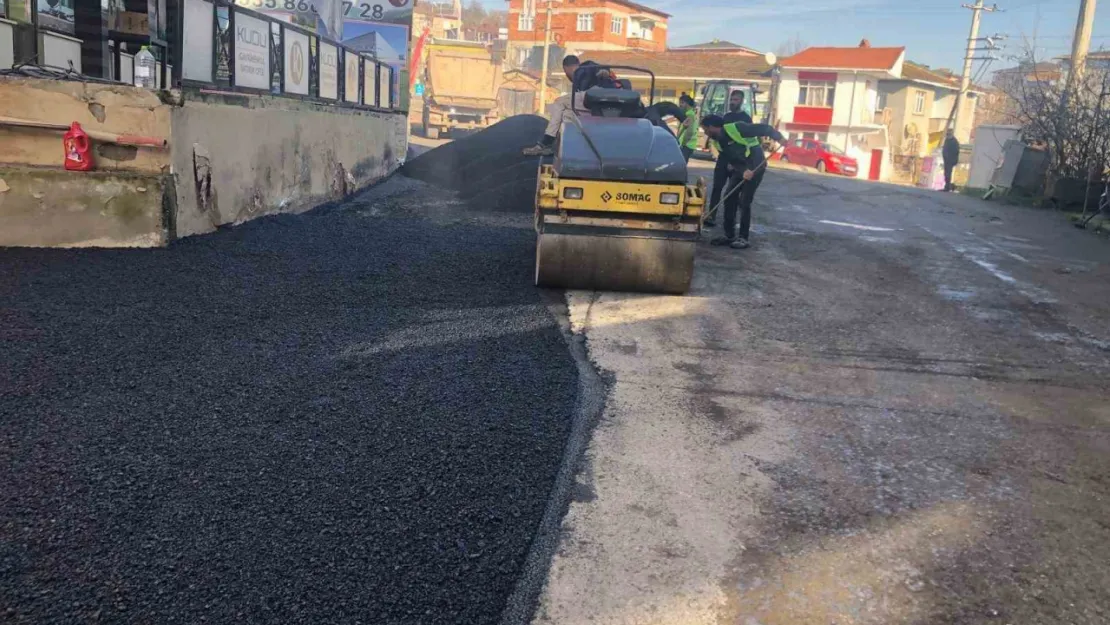 Gebze Cumaköy'de yol onarımı