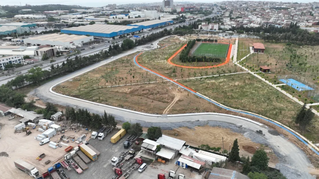 Gebze Millet Bahçesi iç yollarında yoğun çalışma