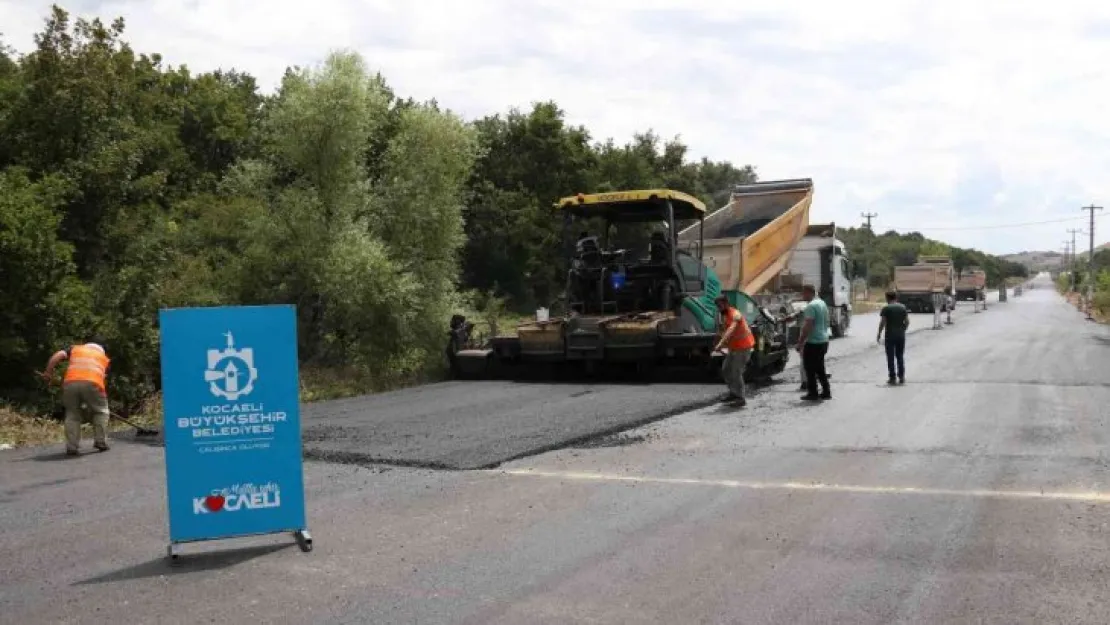 Gebze-Şile yoluna 14 bin ton asfalt serilecek