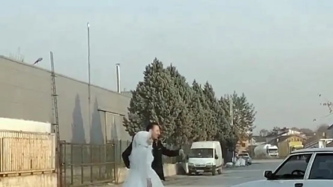 Gelin ve damada drift şovu pahalıya patladı