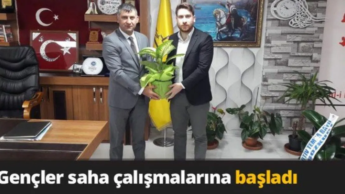 Gençler saha çalışmalarına başladı