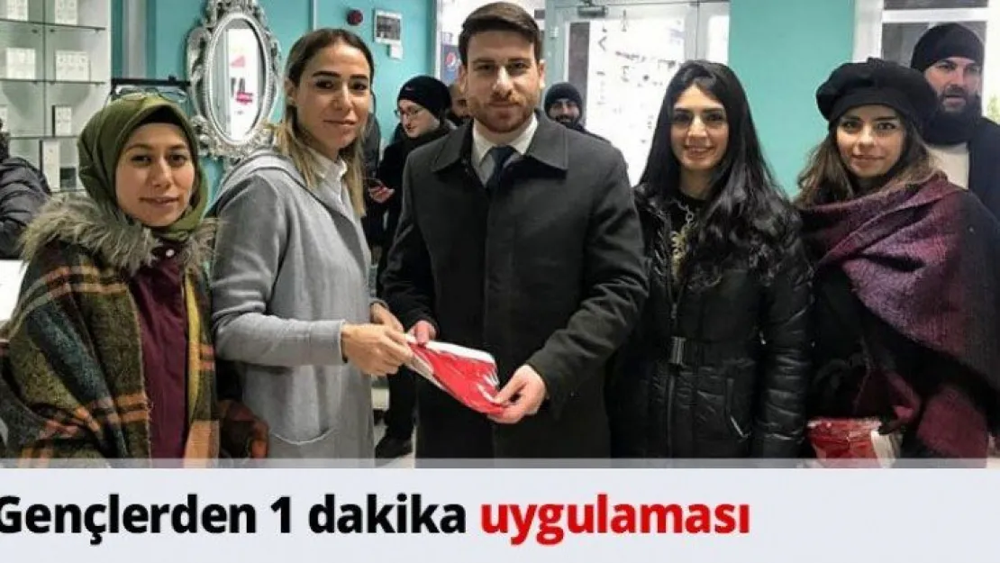 Gençlerden 1 dakika uygulaması