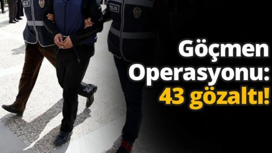 Göçmen Operasyonu: 43 gözaltı!