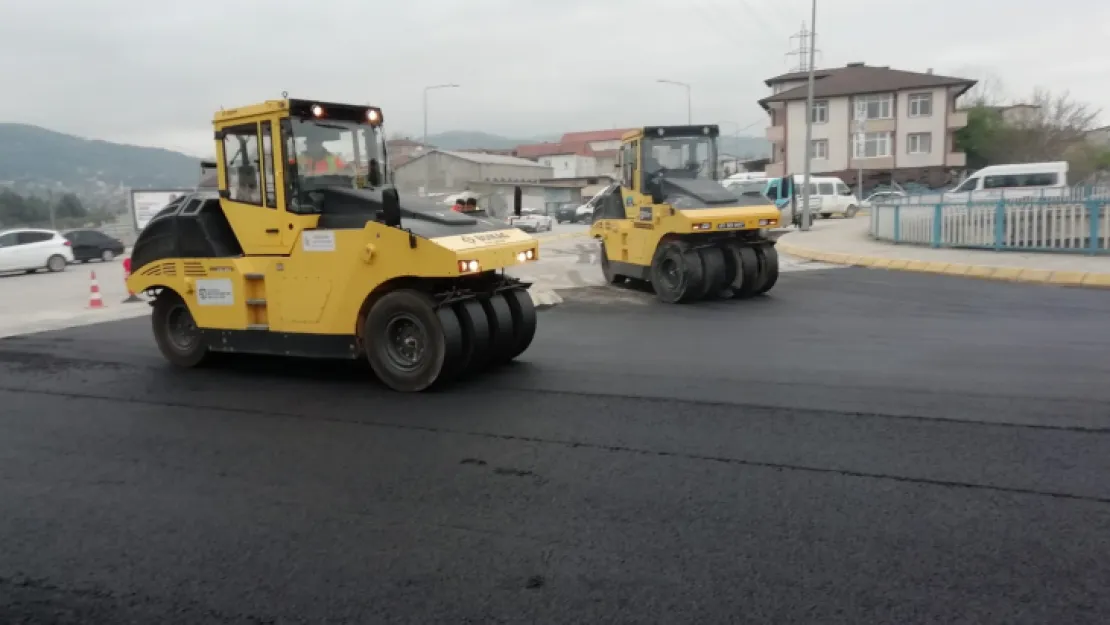 Gölcük fabrikalar bölgesinde asfalt seferberliği