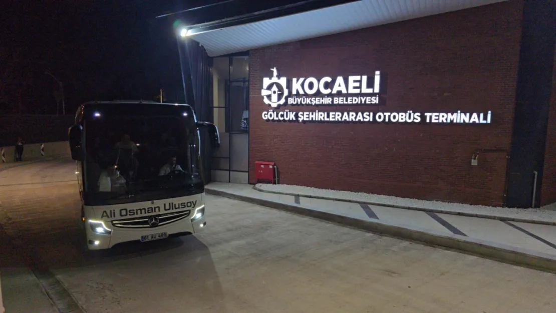 Gölcük Terminali'nde ilk sefer o ile yapıldı