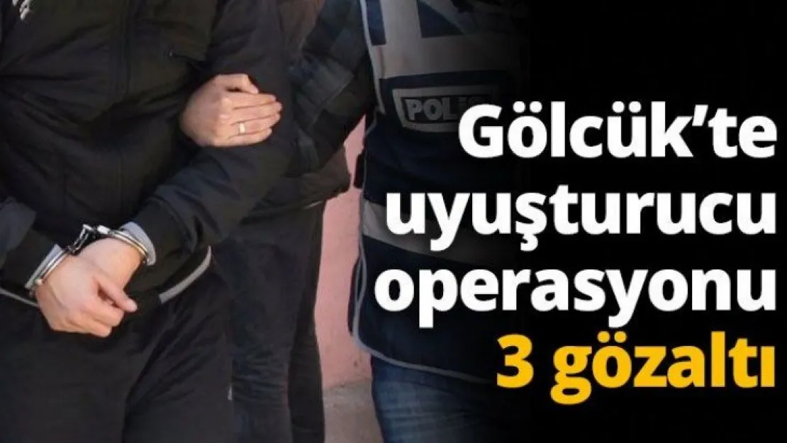 Gölcük'te uyuşturucu operasyonu: 3 gözaltı