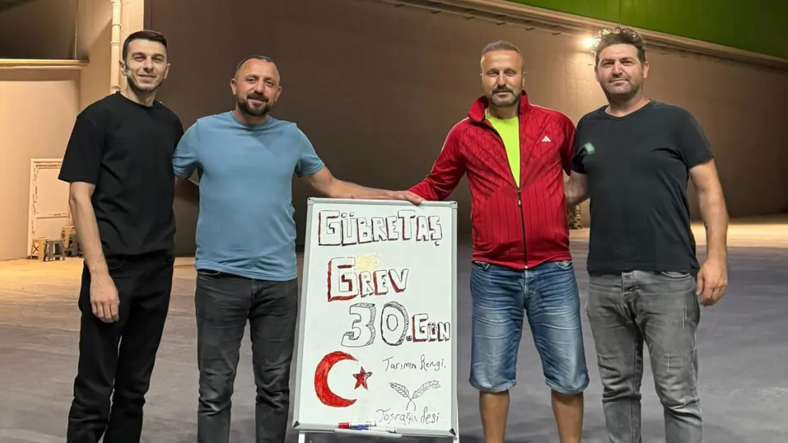 Gübretaş işçisi grevde bir ayı tamamladı