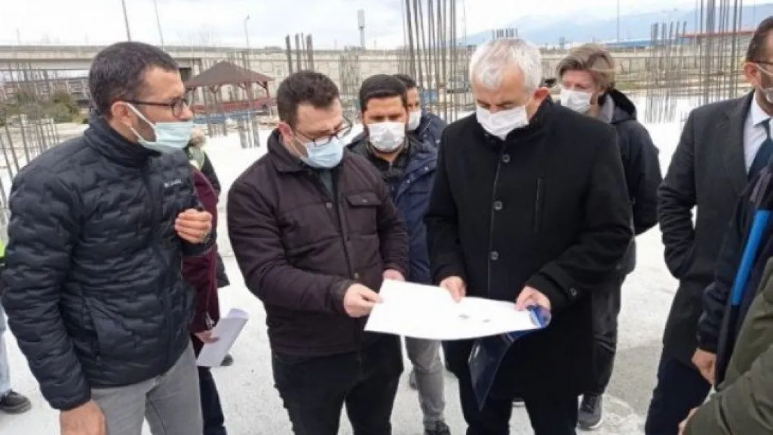 Gündoğdu, itfaiye alanındaki çalışmaları inceledi