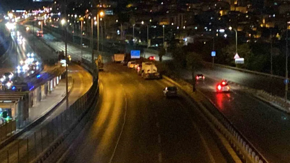 Haliç Köprüsü'nde Ankara istikameti trafiğe kapatıldı