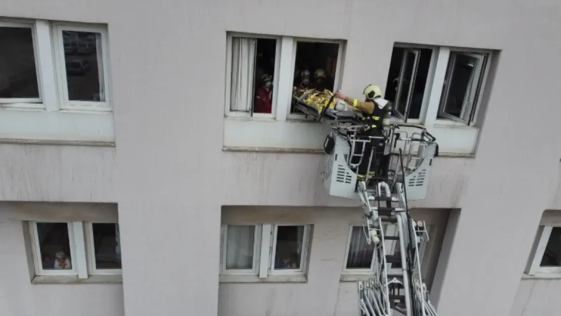 Hastanede gerçeğini aratmayan tatbikat