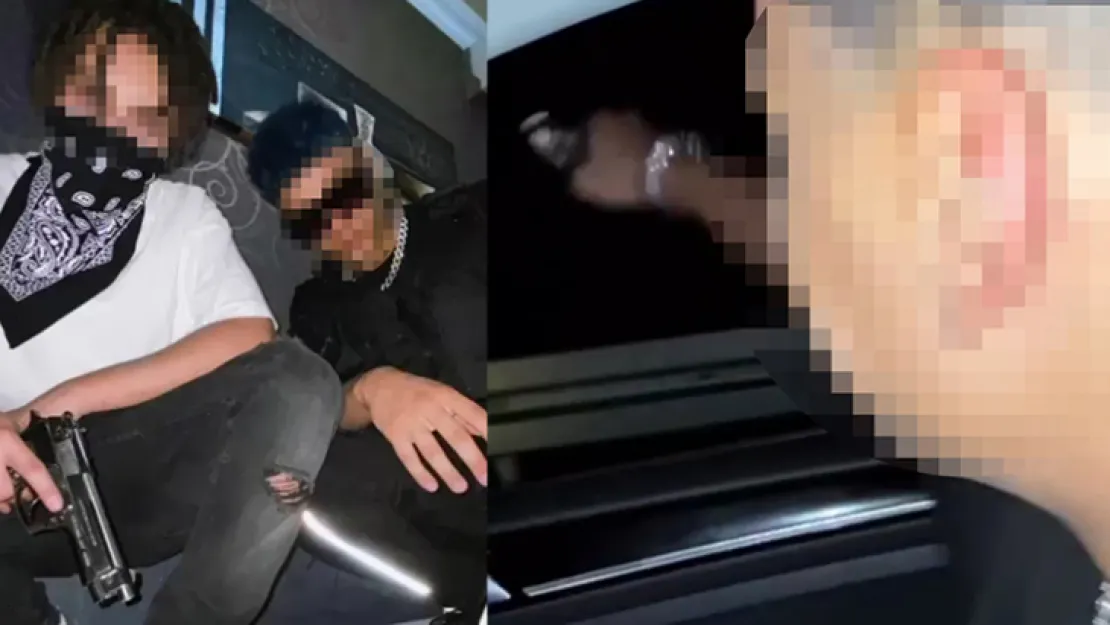 Havaya ateş edip, sosyal medyada paylaştılar