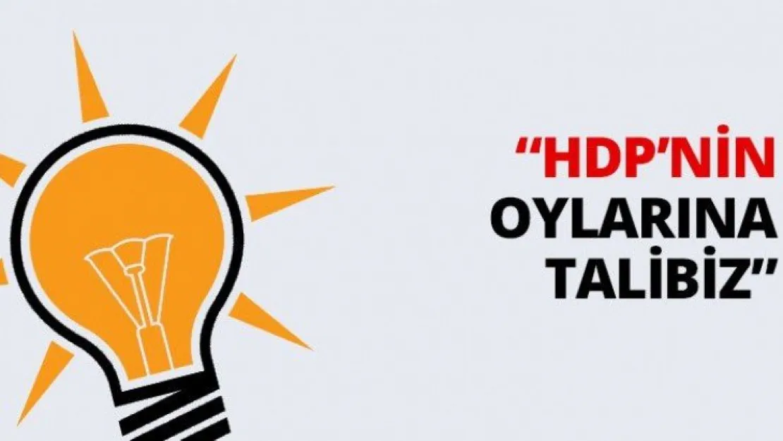 'HDP'nin oylarına talibiz'