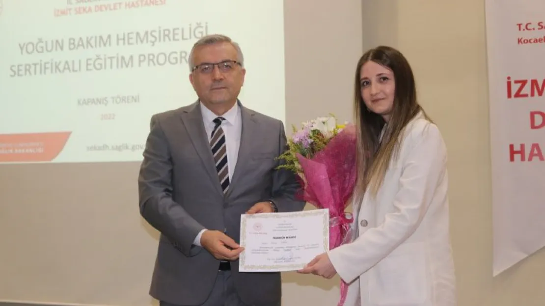 Hemşireler sertifikalarına kavuştu