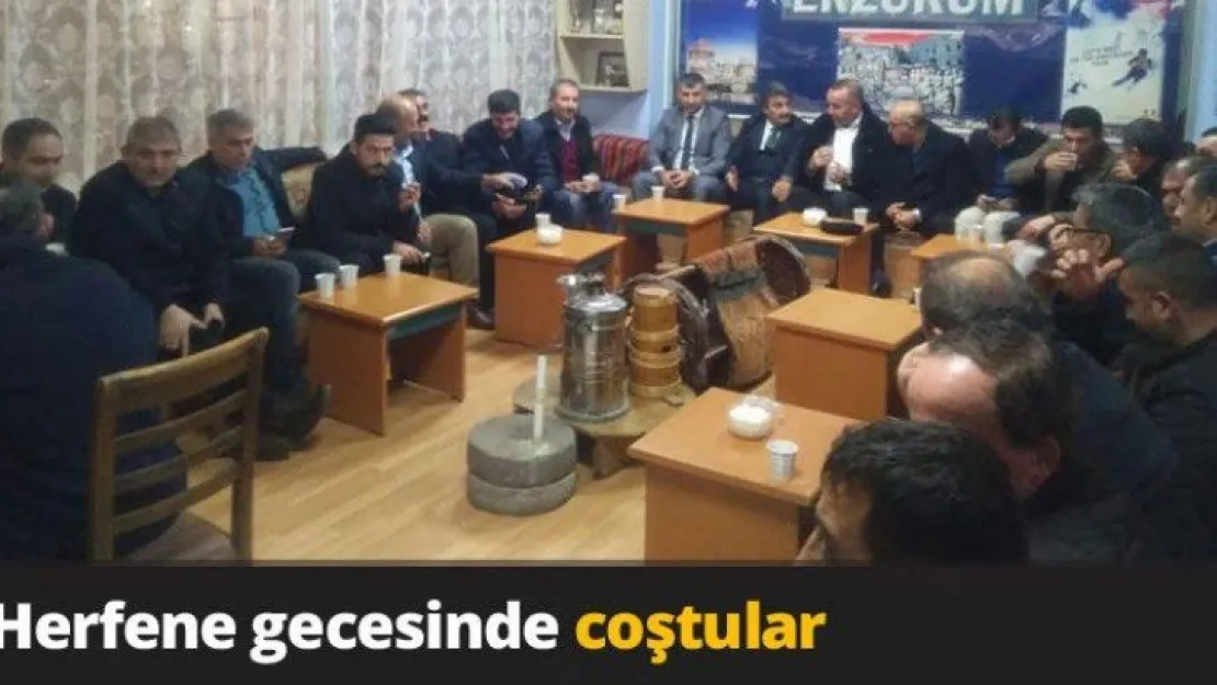 Herfene gecesinde coştular