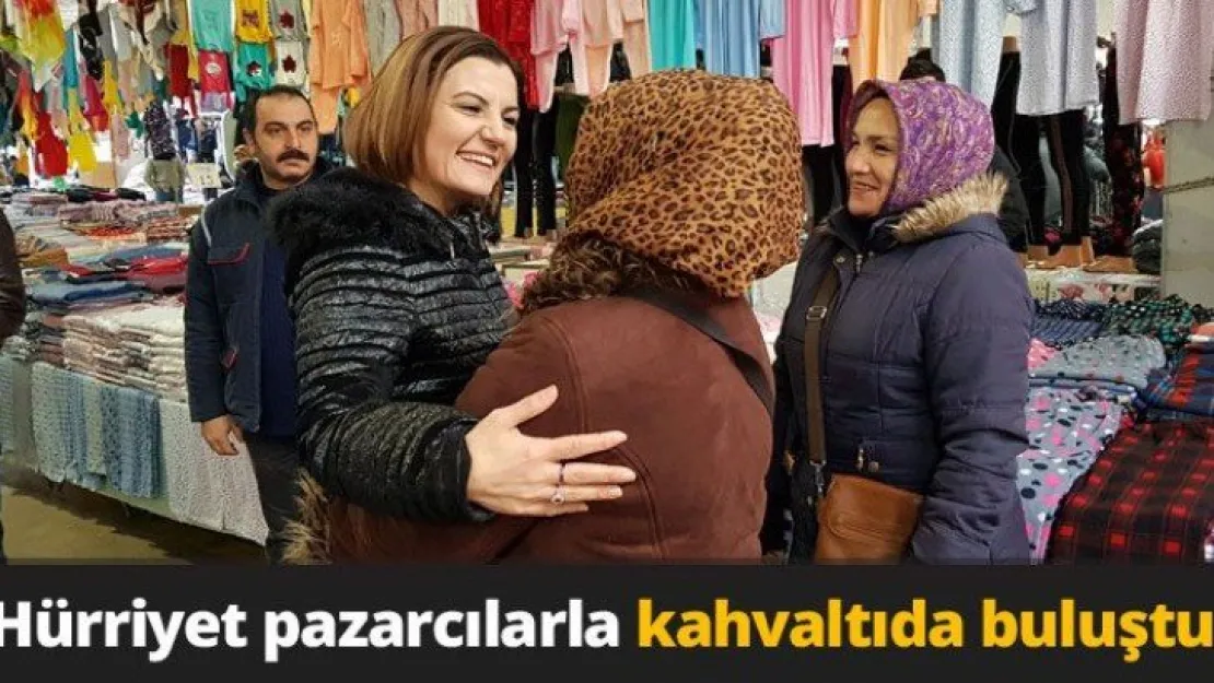 Hürriyet pazarcılarla kahvaltıda buluştu