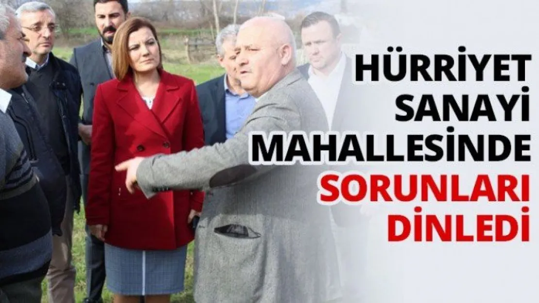 Hürriyet Sanayi Mahallesinde sorunları dinledi