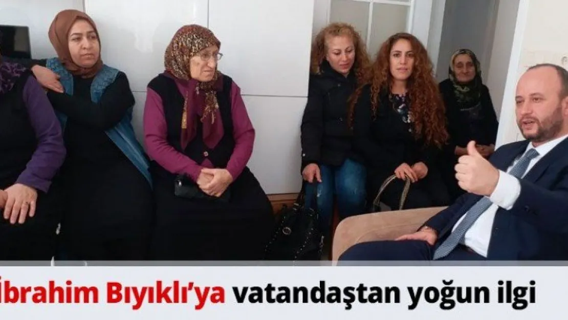 İbrahim Bıyıklı'ya vatandaştan yoğun ilgi