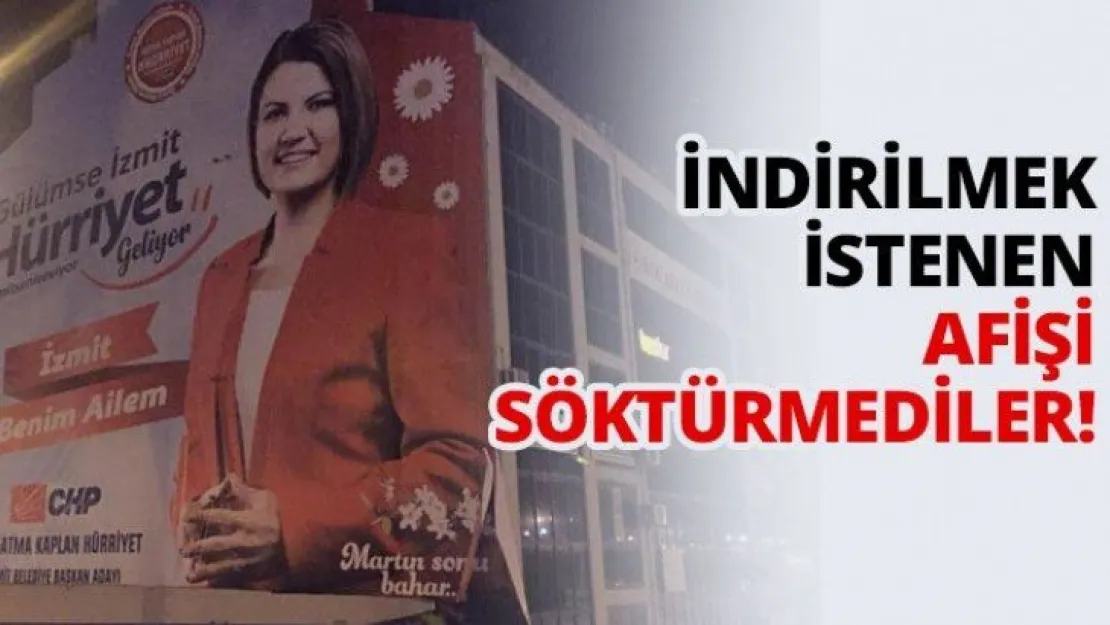İndirilmek istenen afişi söktürmediler!