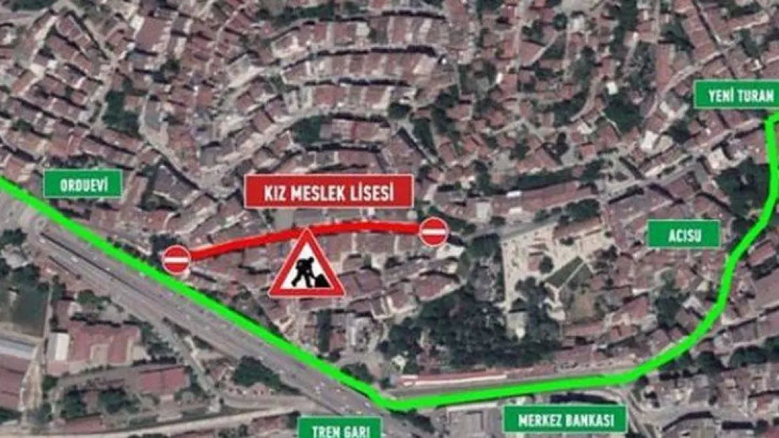 İnönü caddesi bugün trafiğe kapanıyor
