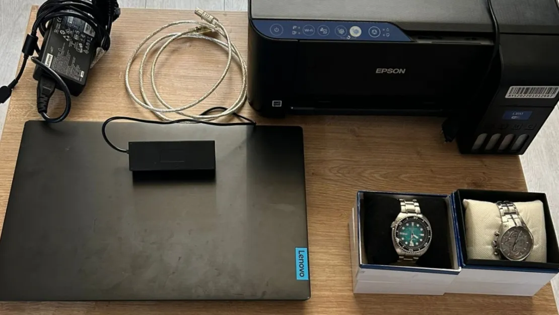 İş yerinden laptop, yazıcı ve saat çalan şüpheli yakalandı
