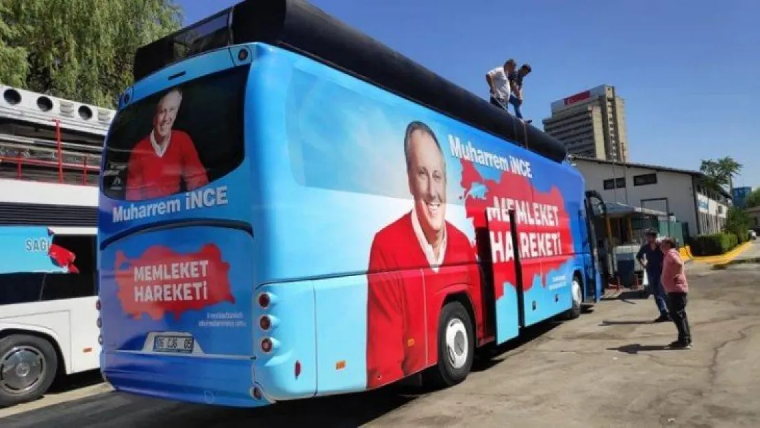 İşte Muharrem İnce'nin 'Memleket Hareketi' otobüsü!