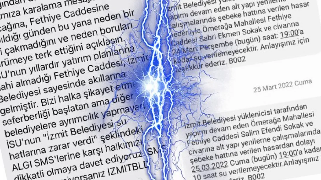 İSU'nun SMS'leri tartışma yarattı!