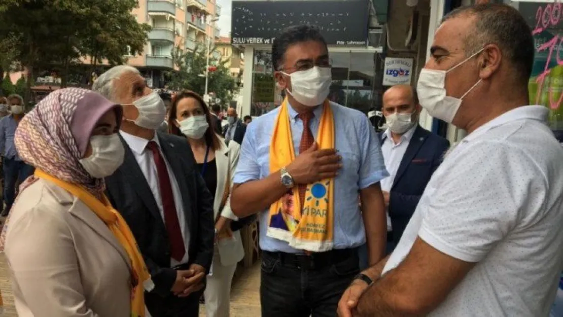 İYİ Parti Körfez'de esnafla buluştu!
