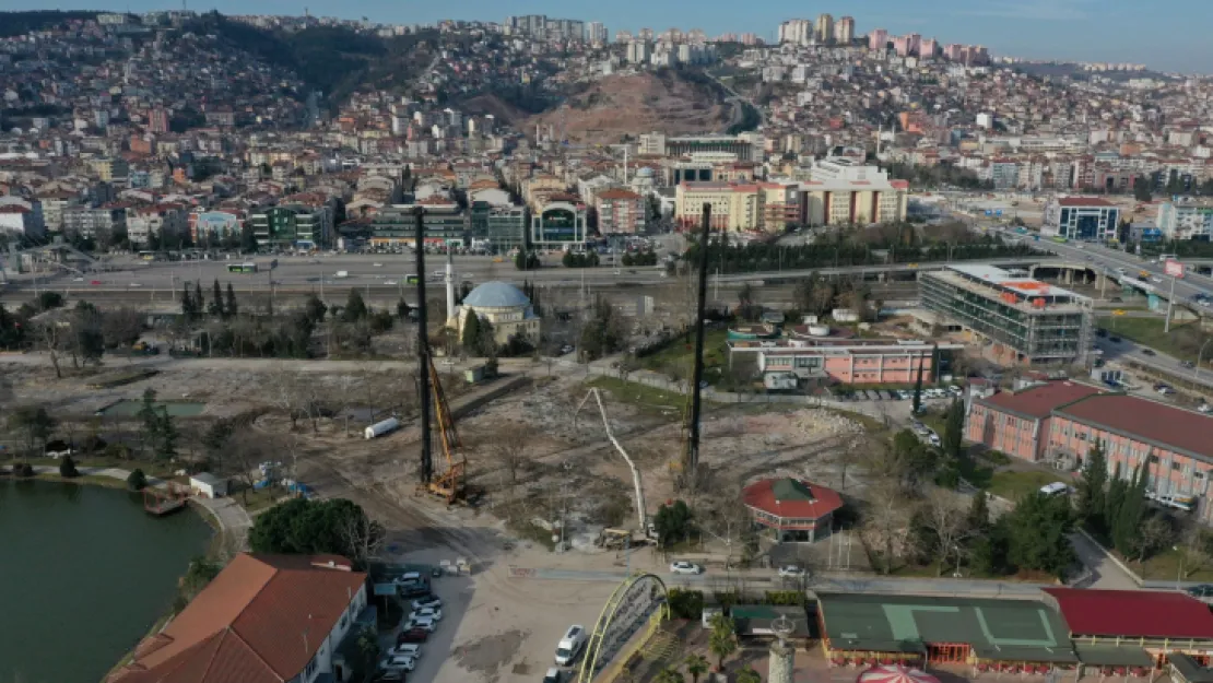 İzmit Millet Bahçesinde çalışma devam ediyor