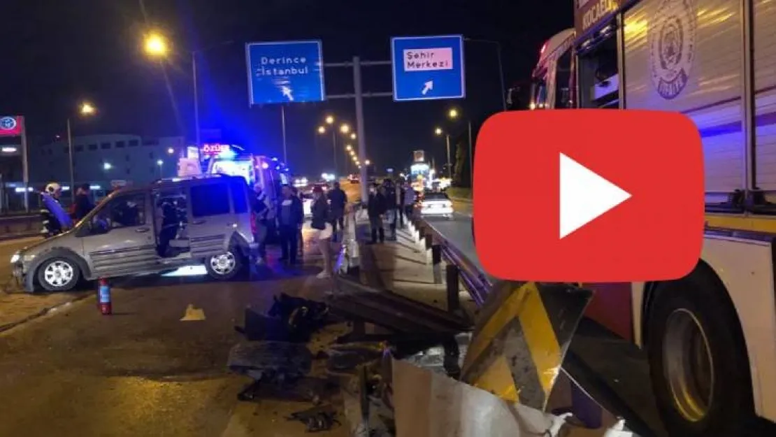 İzmit'te feci kaza!