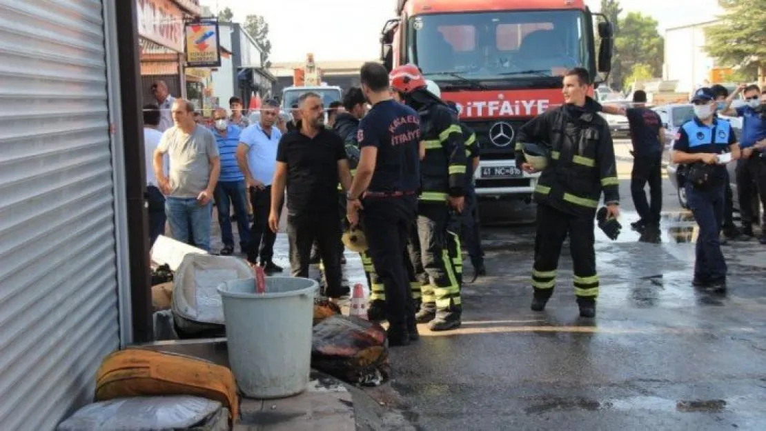 İzmit'te korkutan yangın!