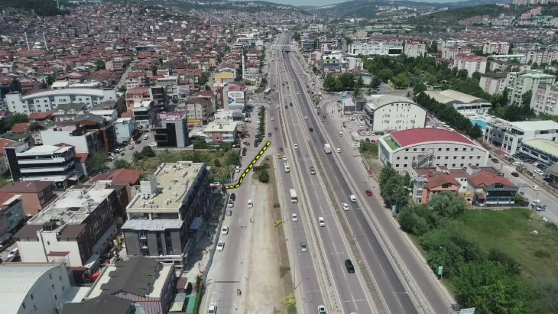 İzmit yönüne gidiş için yeni bağlantı yolu