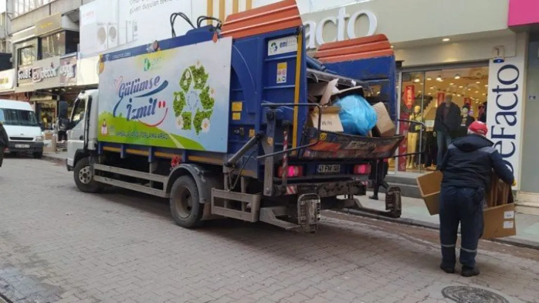 İzmit'te 600 ton atık toplandı