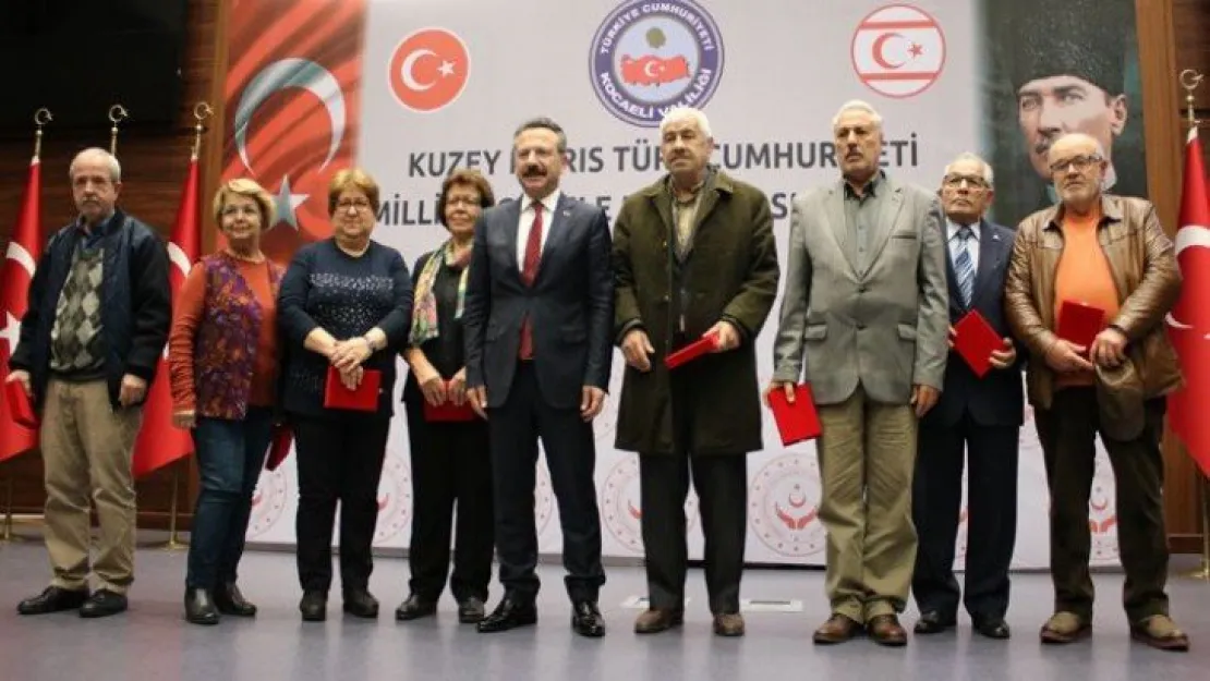 İzmit'teki 114 Kıbrıs gazisine madalya verildi