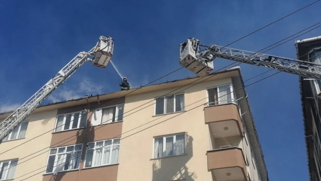 İzolasyon çalışması sırasında yangın çıktı
