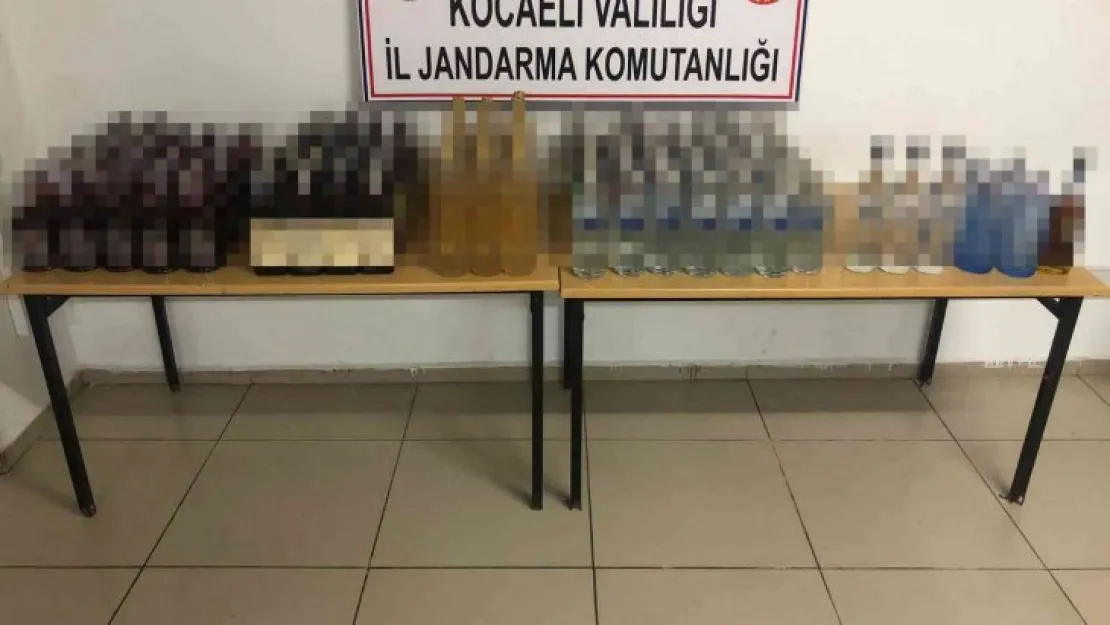 Jandarma ekipleri 144 şişe ele geçirildi