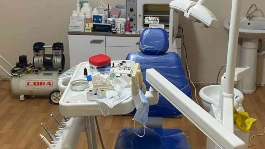 Jandarmadan kaçak diş muayenehanesine baskın