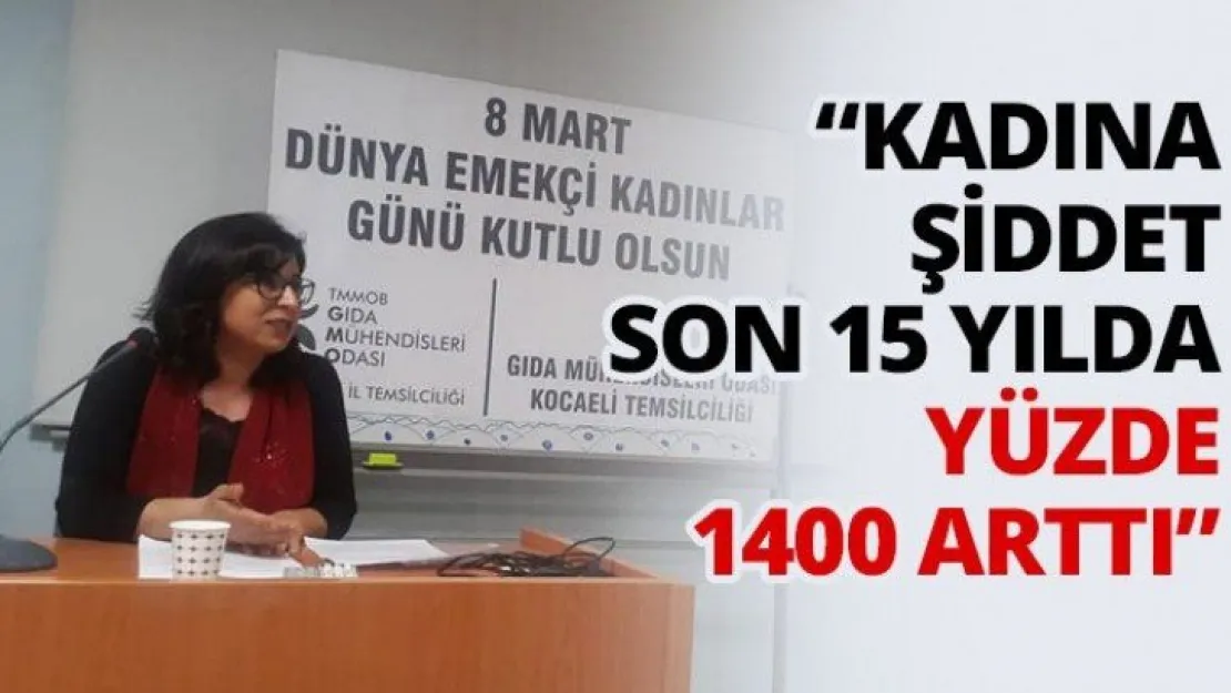 'Kadına şiddet son 15 yılda yüzde 1400 arttı'