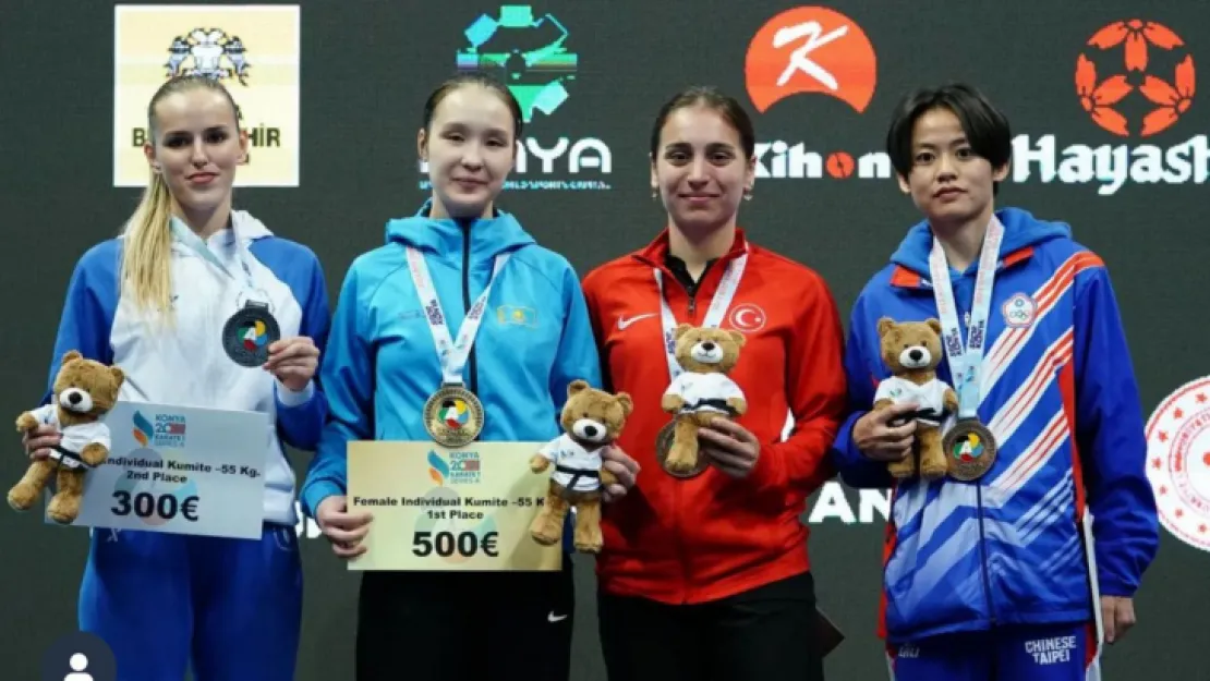 Kağıtsporlu Gülsen madalya kazandı