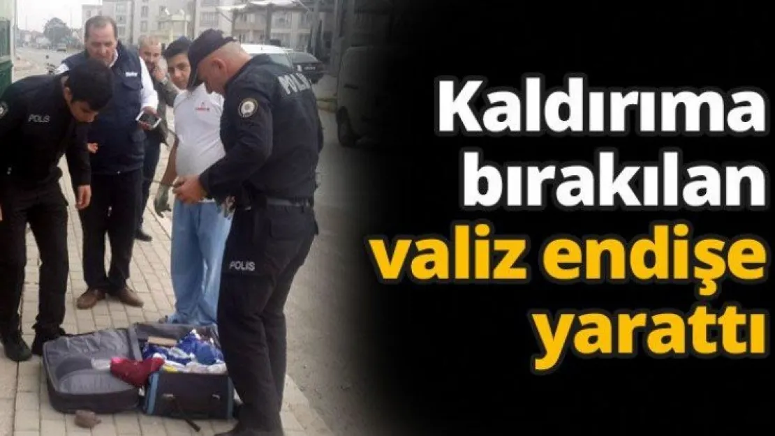 Kaldırıma bırakılan valiz endişe yarattı