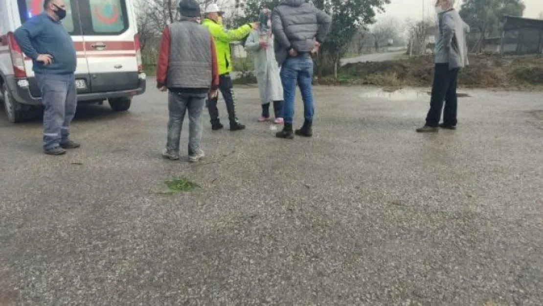 Kamyonetin çarptığı vatandaş yaralandı