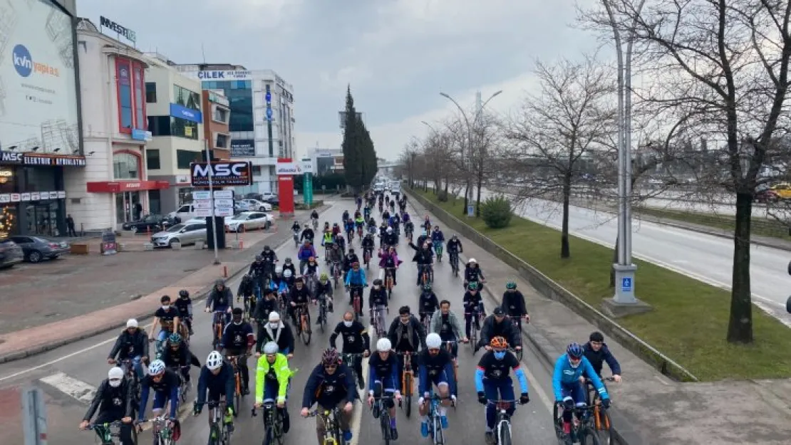 Kansere karşı farkındalık için pedal çevirdiler